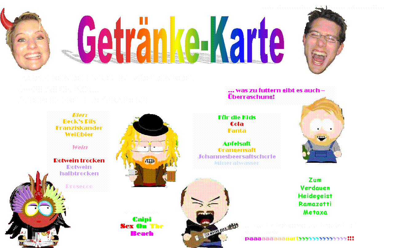 Getr�nke-Karte